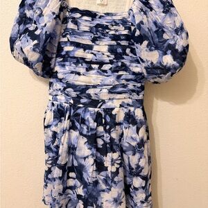 Abercrombie Kids Blue and White Floral Dress